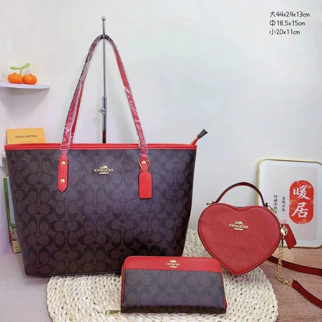 Fendi FF Zucca Boston Bag Wallet Set — QC