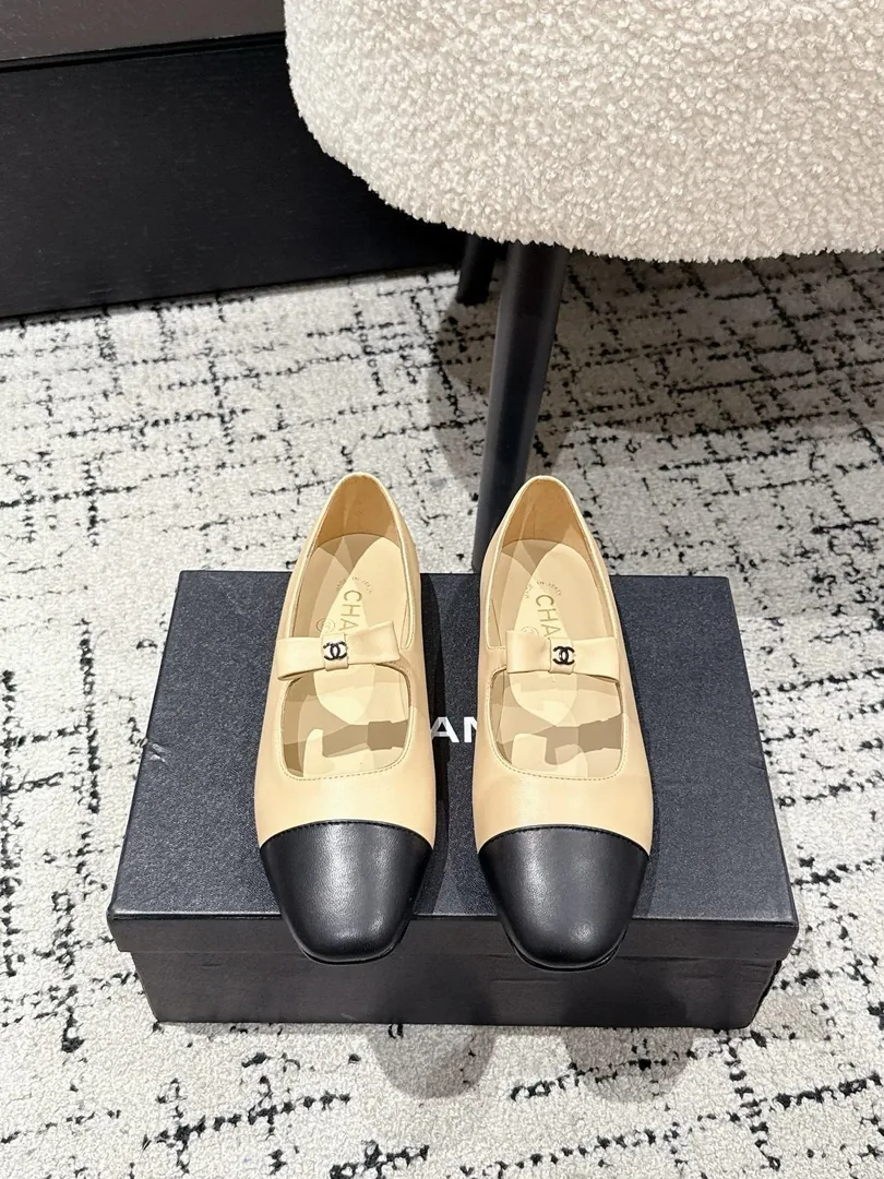 Chanel Mary Jane Flats Pink White — photo 7