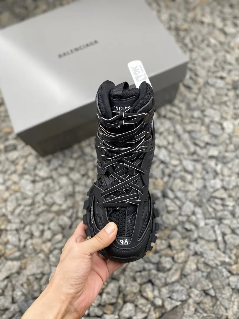 Balenciaga Track White Cream High-Top Trainers — QC