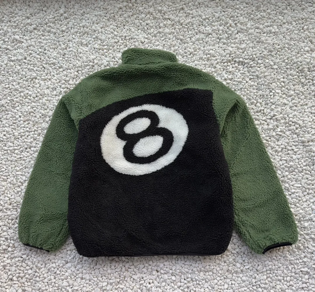 Reversible Eight Ball Shearling Jacket — Photo 10
