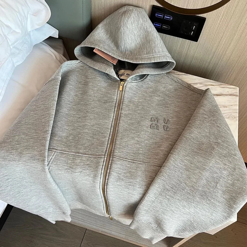 Double-Zip Long-Sleeve Sweatshirt — QC