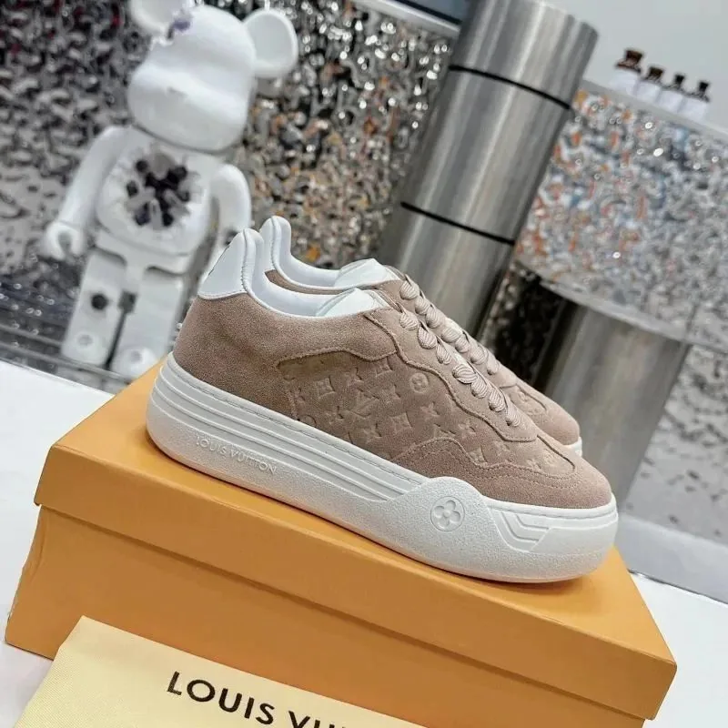 Louis Vuitton White Platform Sneakers — QC
