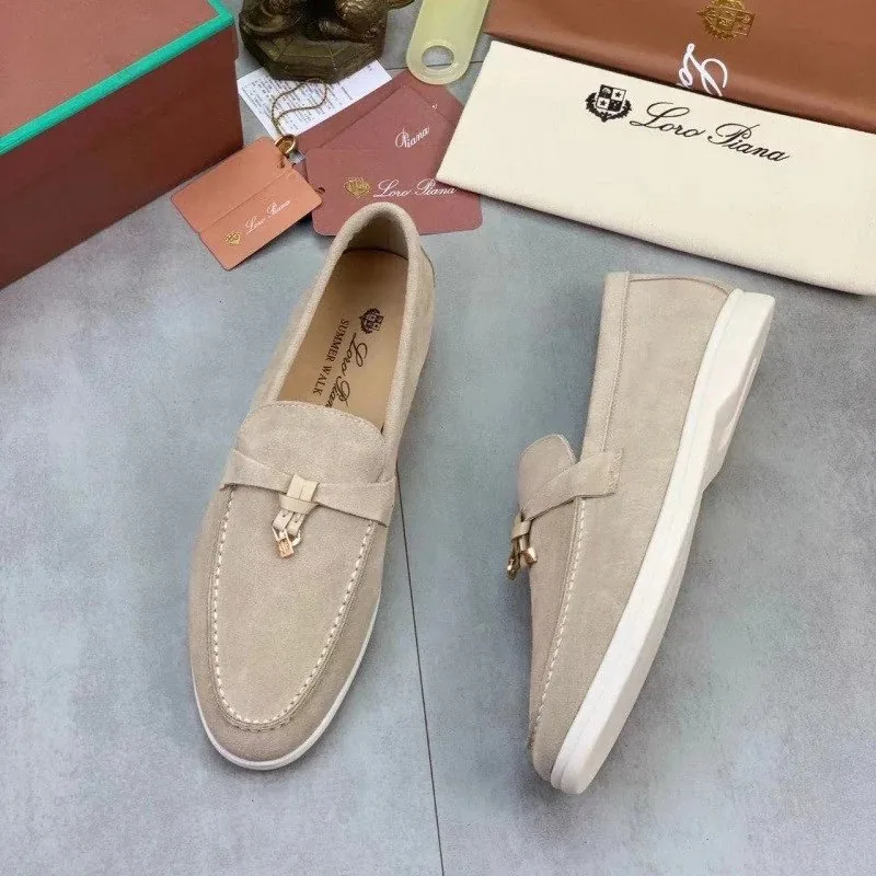 Loro Piana Summer Walk Brown Loafers — Photo 11