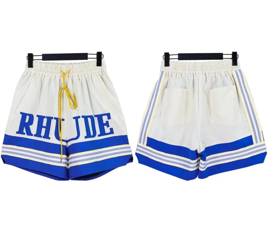 Rhude Logo Mesh Basketball Shorts — QC