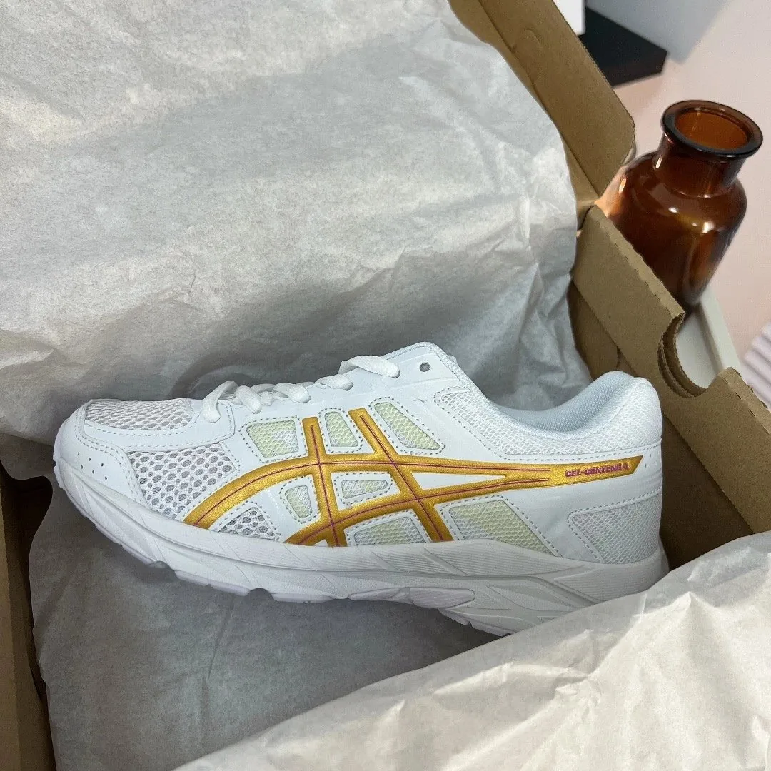 Asics White Mesh Runners — Photo 2