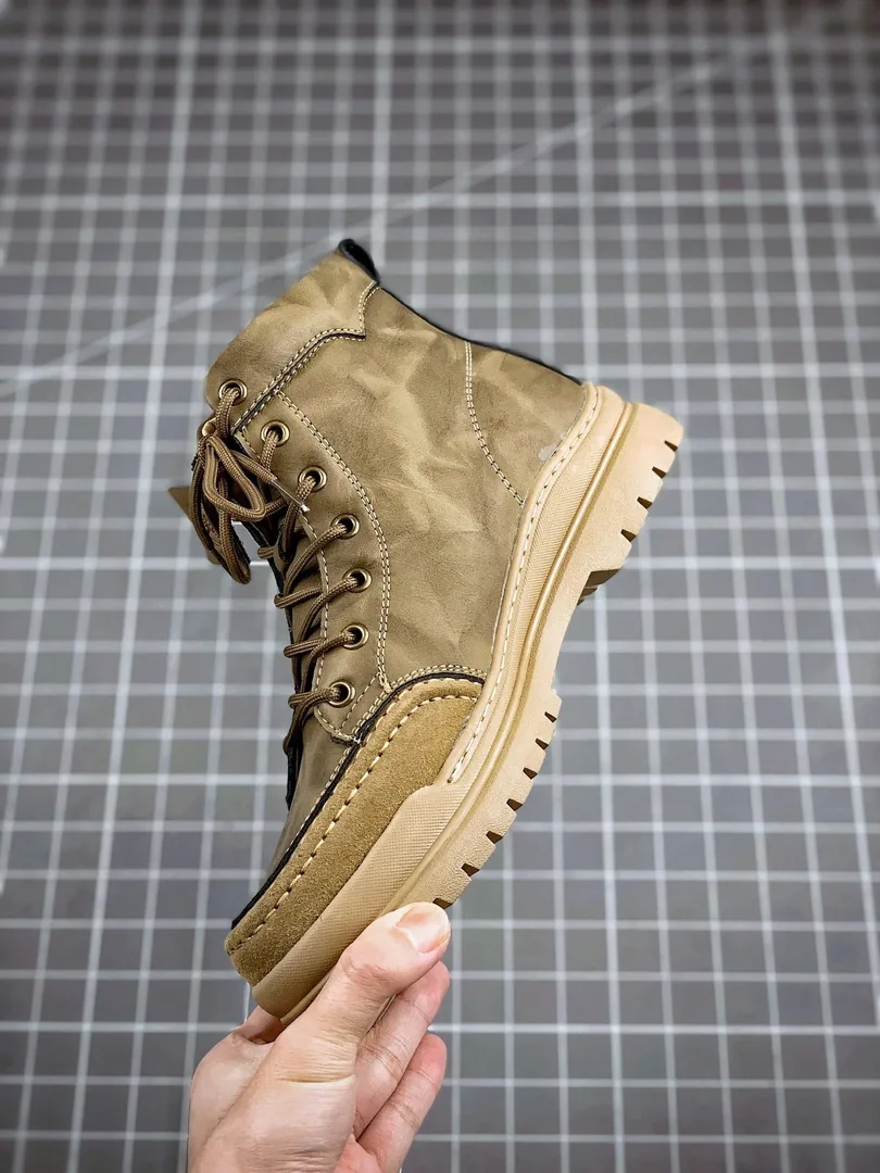 Timberland Beige Knit Mid-Top Sneakers — QC