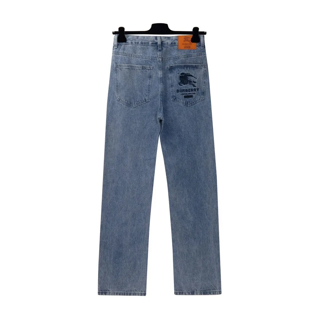 Burberry Embroidered Denim Jeans