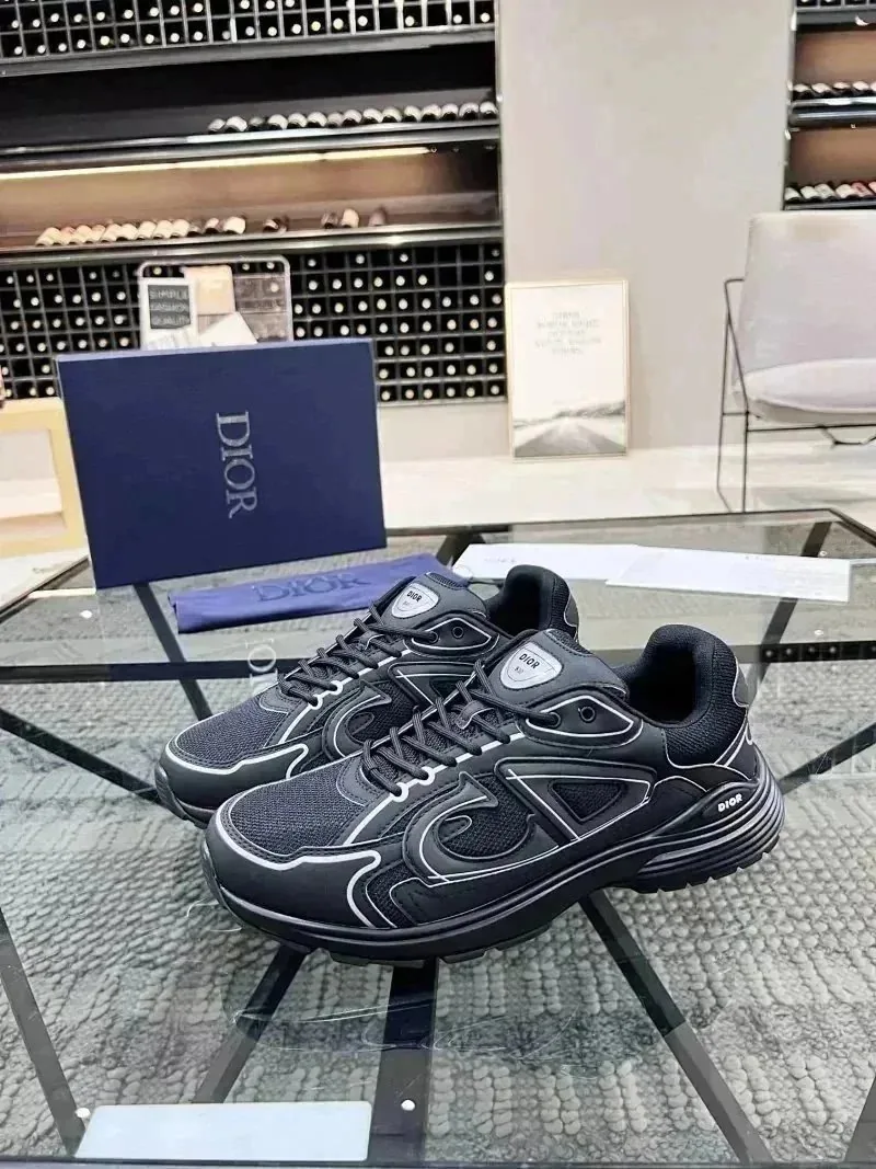 Dior B30 Grey Lace-Up Trainers — Photo 15