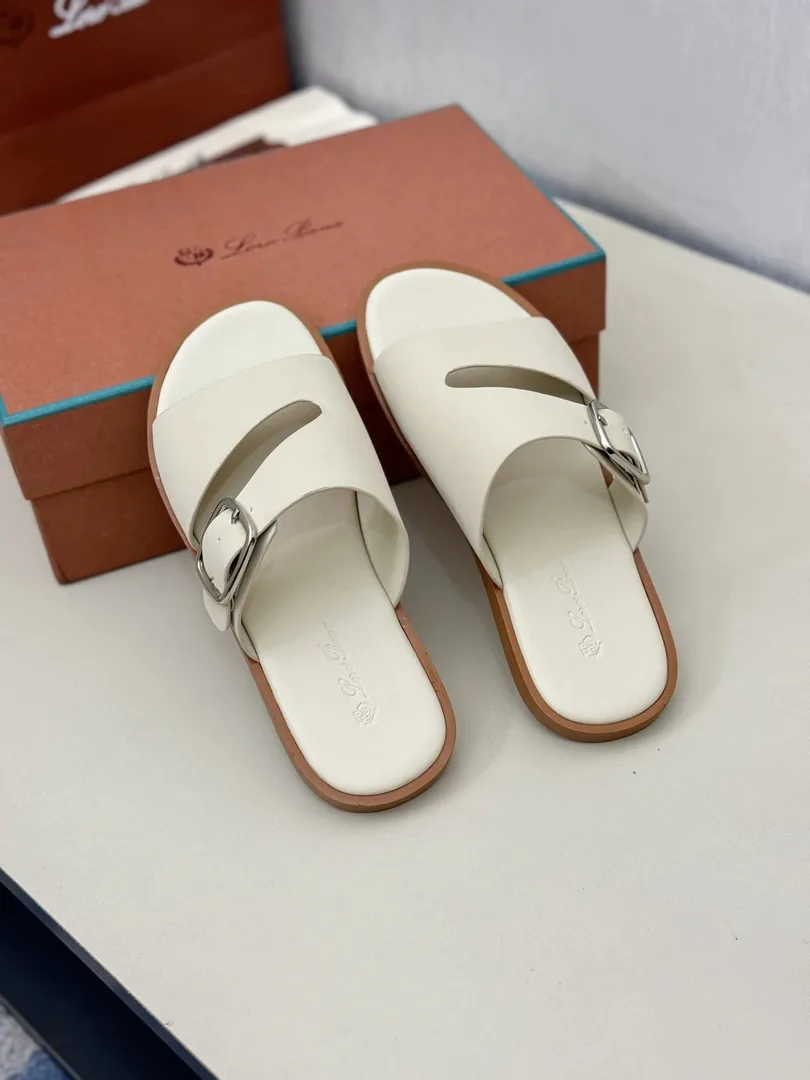 Leather Slide Sandals — QC
