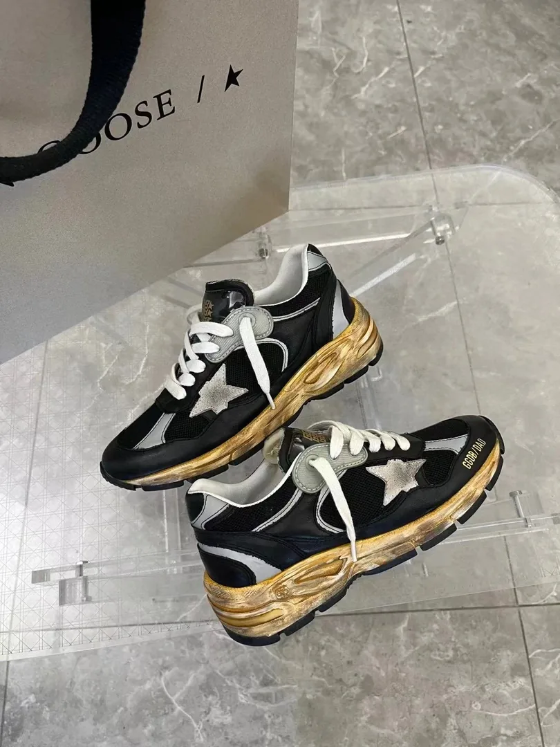 Golden Goose Dad-Star Dad Star White Trainers — QC