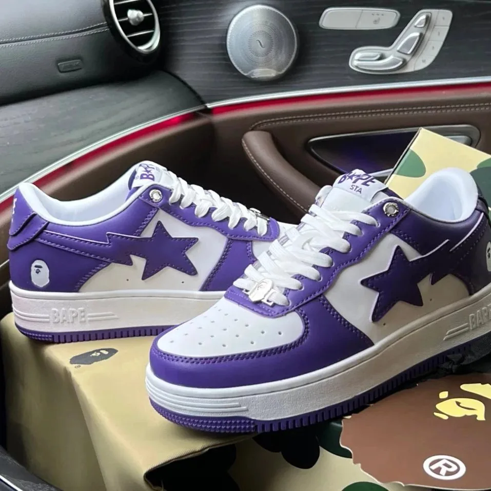Bape Sta Ape Head Patent Low-Top Sneakers — photo 6