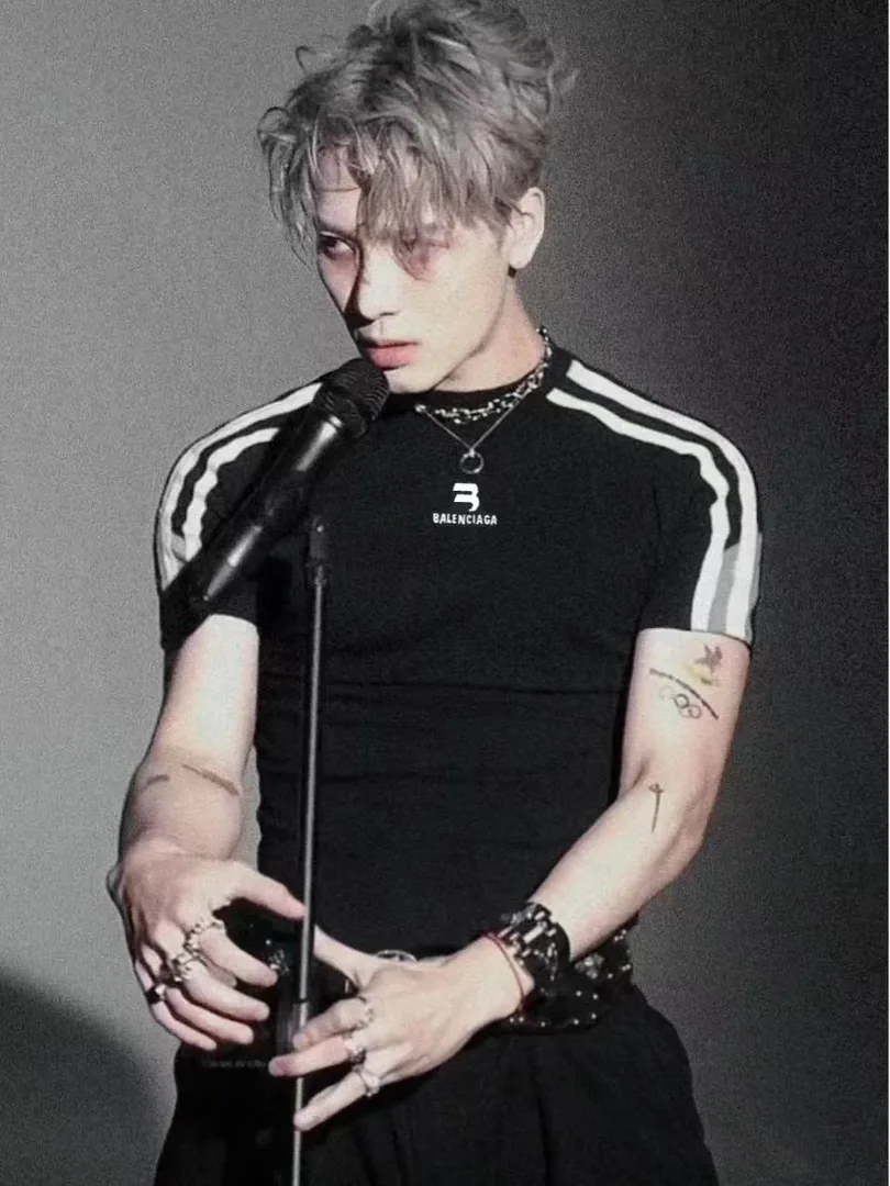 Balenciaga Sporty Striped Fitted T-Shirt