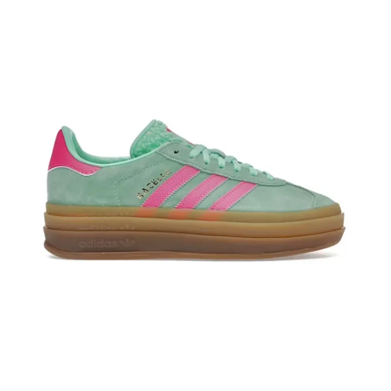 Adidas Gazelle Bold Pink Lace-Up Sneakers — QC