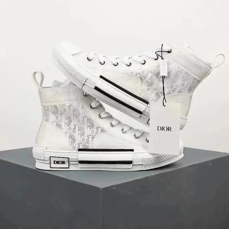 Dior B23 Grey Canvas Shoes — QC