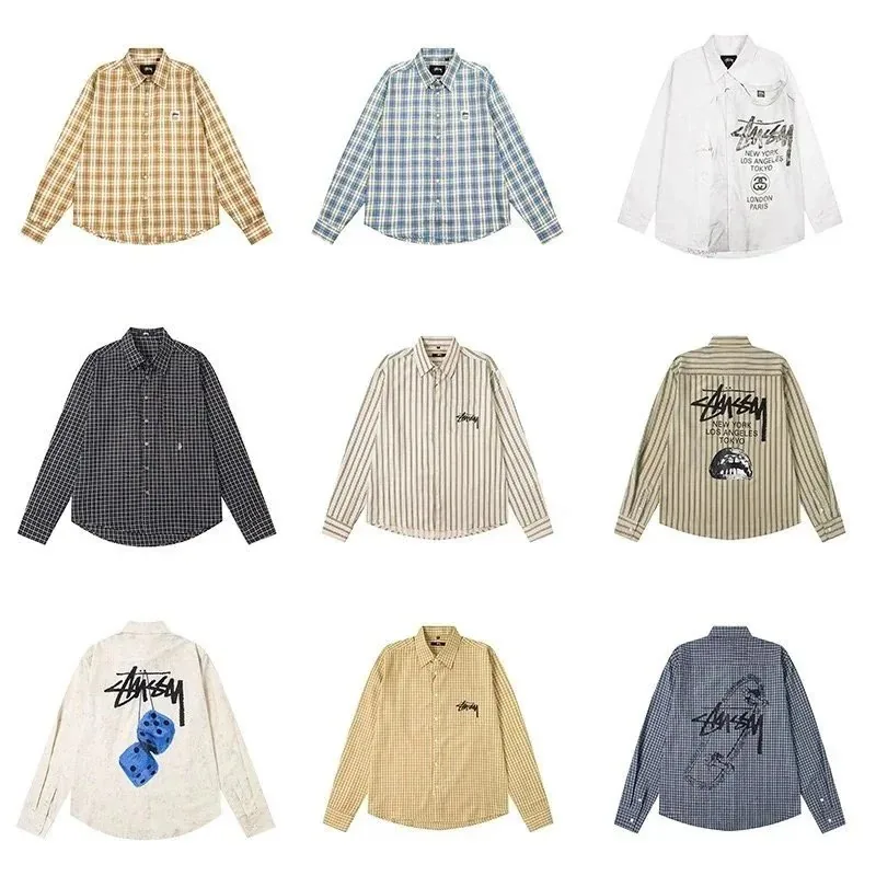 Plaid Print Long-Sleeve Shirt
