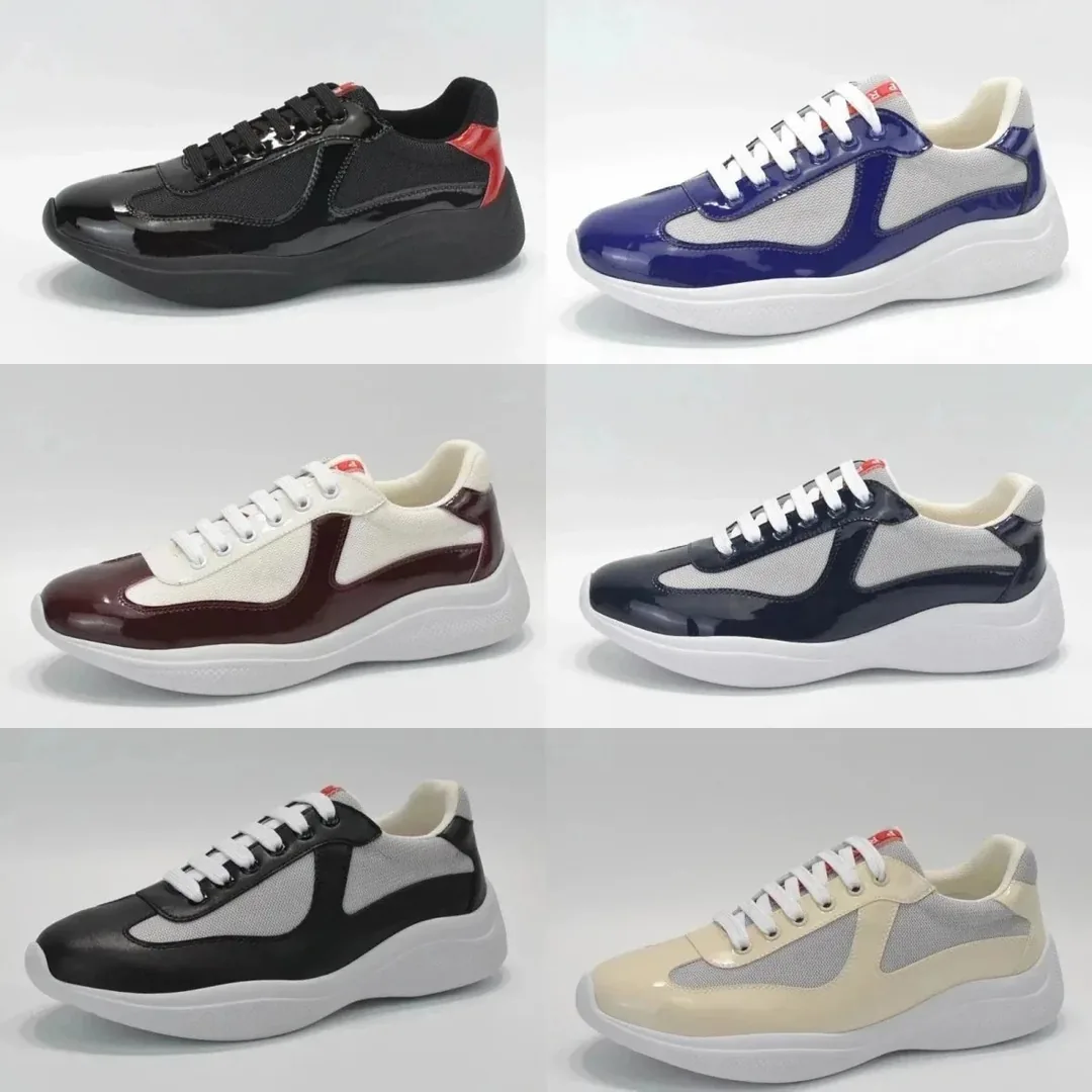 Prada America's Cup Black Low-Tops