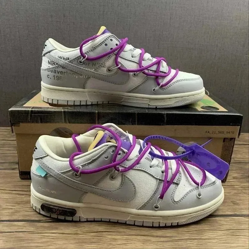 Nike Dunk Low Off-White Running Shoes — Photo 5
