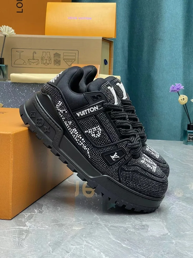Louis Vuitton LV Trainer Maxi Black Custom Sneakers — Photo 6