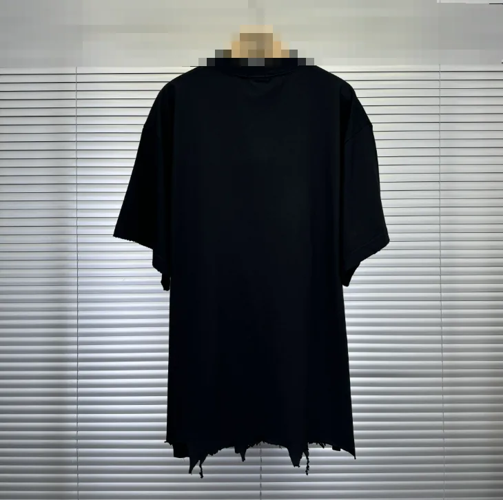 Distressed Fringe Embroidered T-Shirt — Photo 2