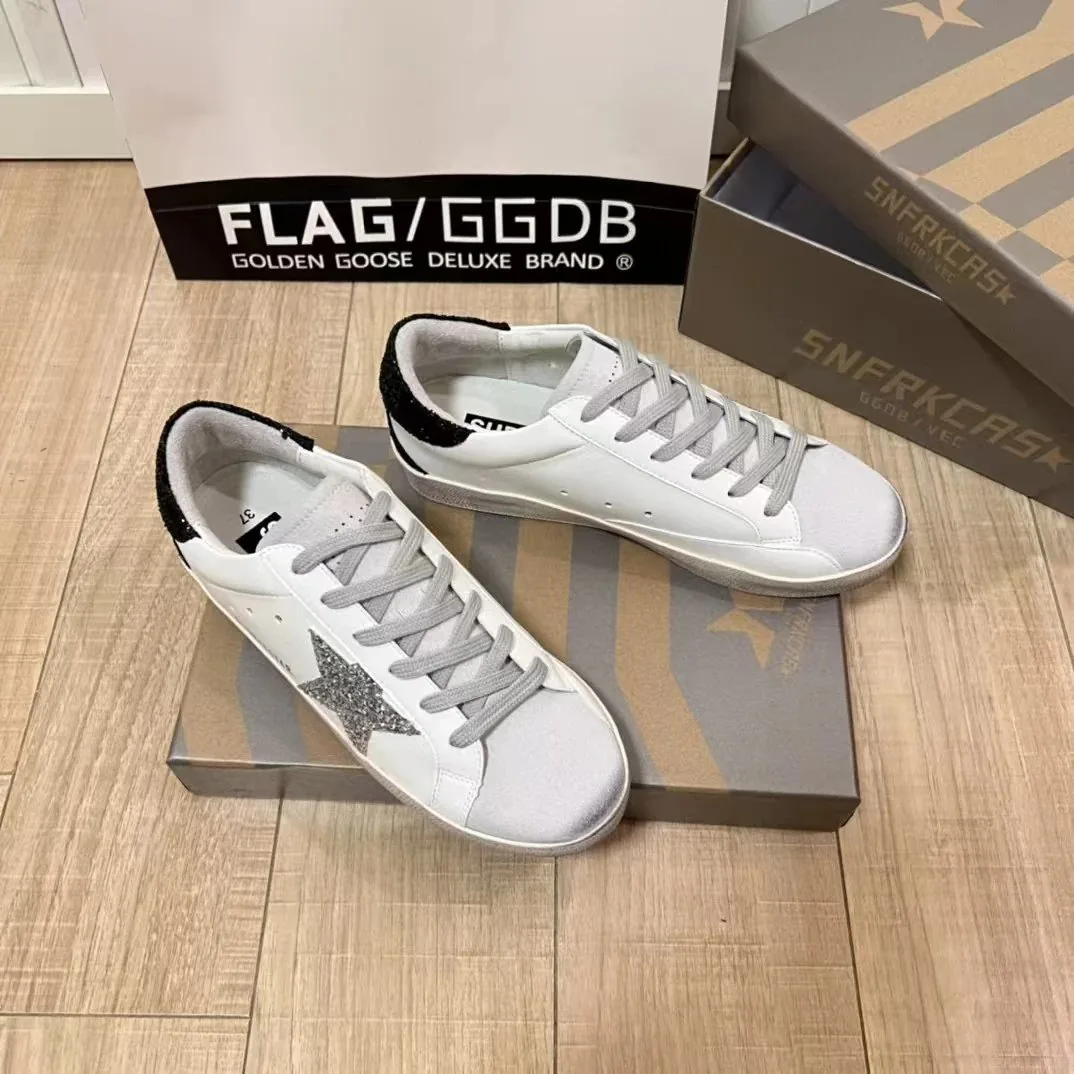 Golden Goose Super-Star White Sneakers — Photo 8