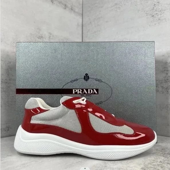 Prada America's Cup Beige Sneakers — Photo 11
