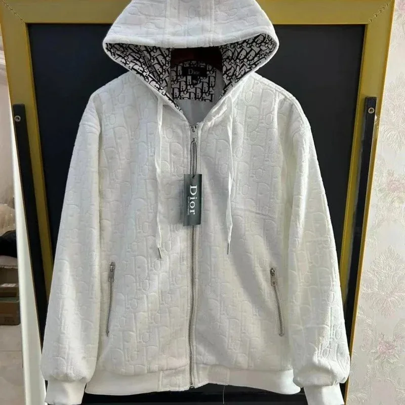 Dior CD Logo Dark Grey Hoodie — Photo 5