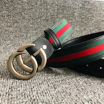 Gucci GG Buckle Leather Belt — Photo 8