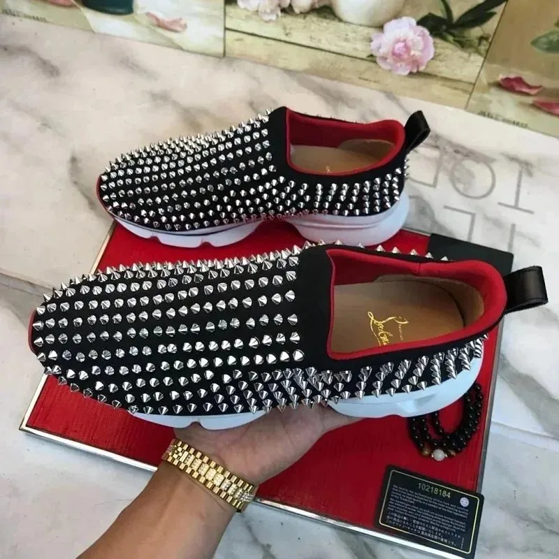 Christian Louboutin Black Low-Top Sneakers — QC
