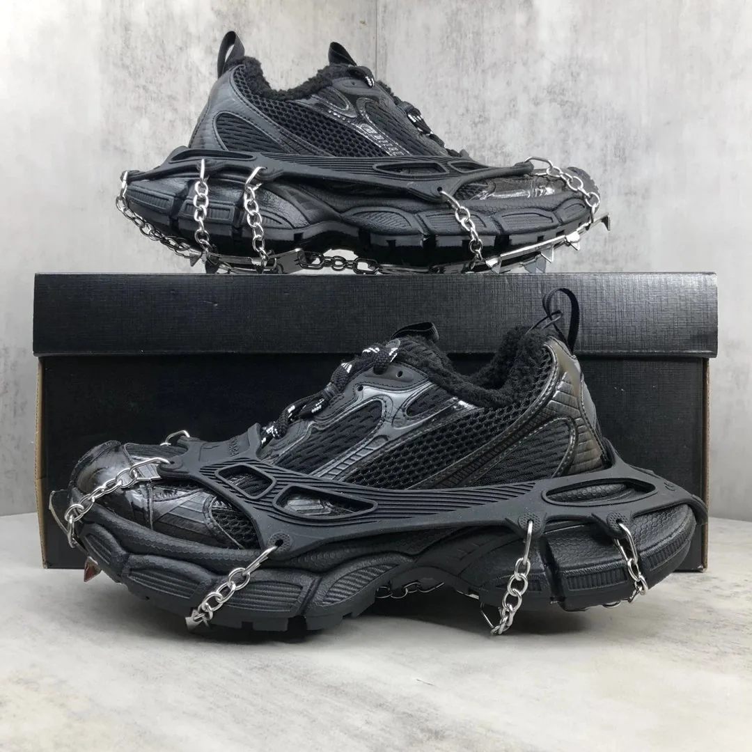 Balenciaga 3XL Black Fleece-Lined Dad Shoes — QC