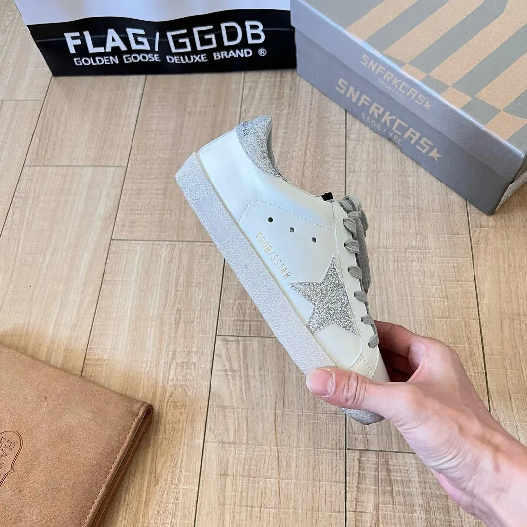 Golden Goose Super-Star Superstar Distressed Sneakers — Photo 14