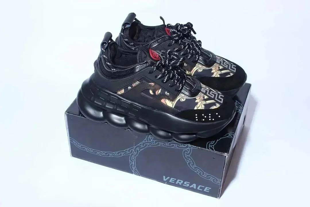 Versace Chain Reaction Black Trainers — Photo 5