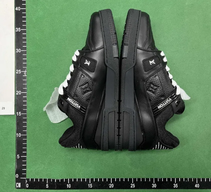 Louis Vuitton LV Trainer Grey Embossed Monogram Trainers — Photo 13