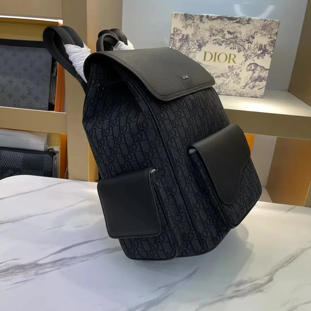 Dior Oblique Saddle Backpack — QC