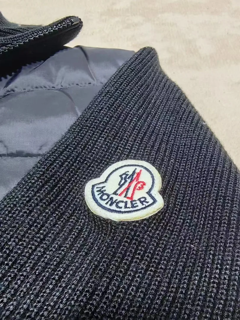 Quilted Zip Knit Cardigan — QC