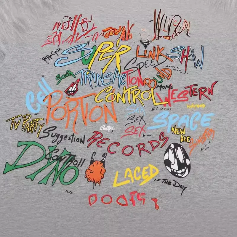 Graffiti Flame Cross Hoodie — Photo 4