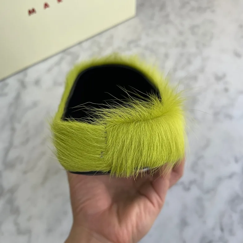 Marni Calfskin Fussbett Sabot Mule — QC