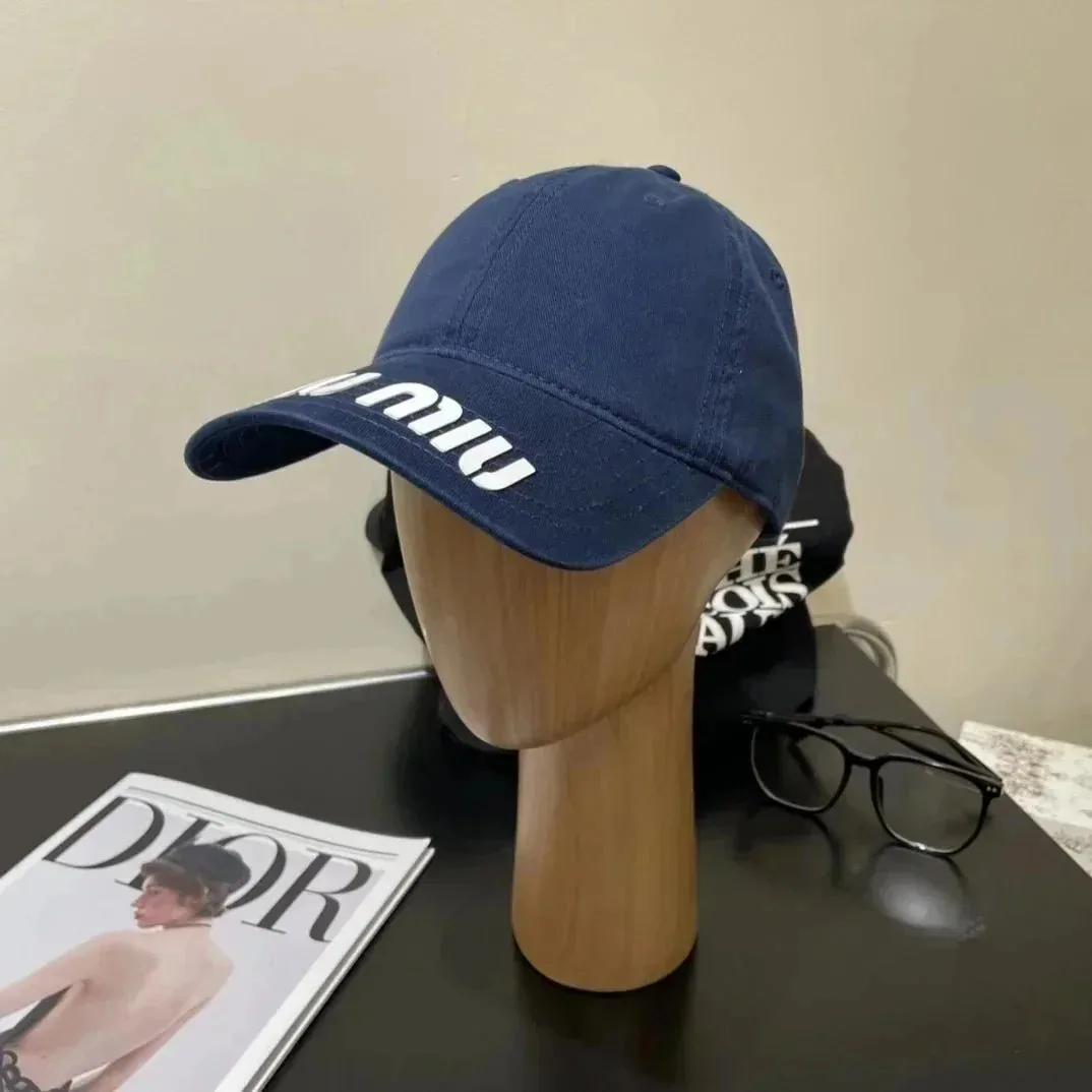 Miu Miu Logo Denim Newsboy Cap Collection — photo 2