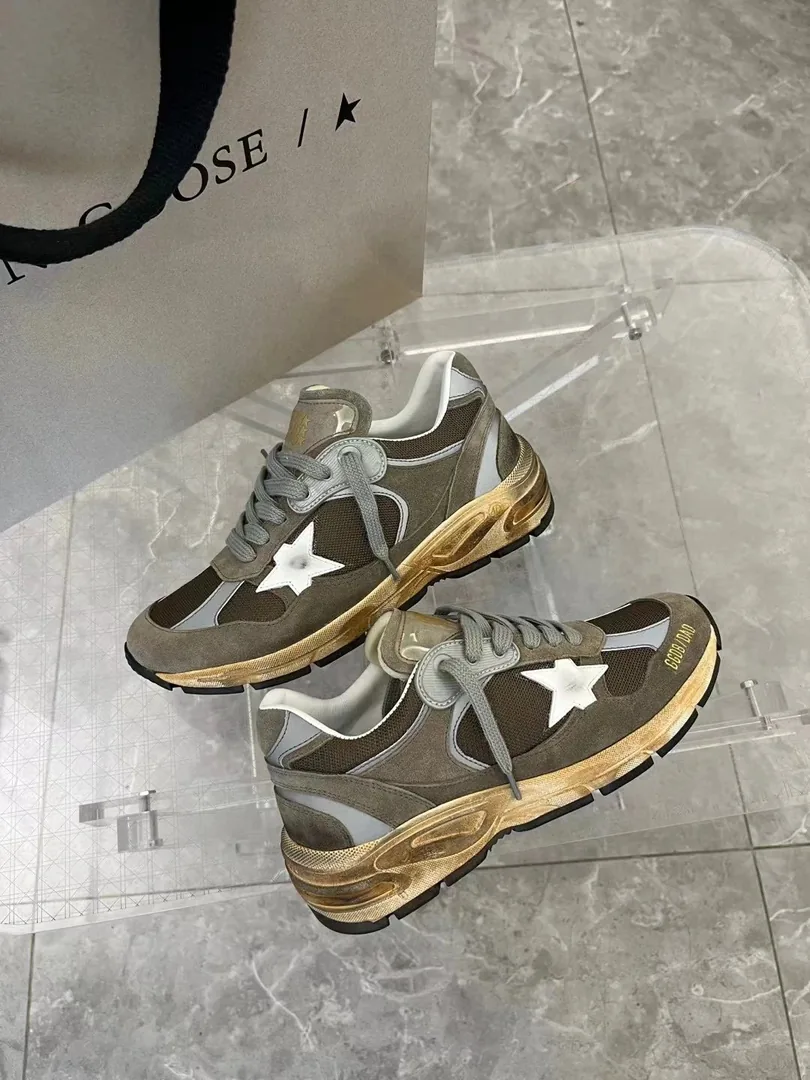 Golden Goose Dad-Star Dad Star White Trainers — QC