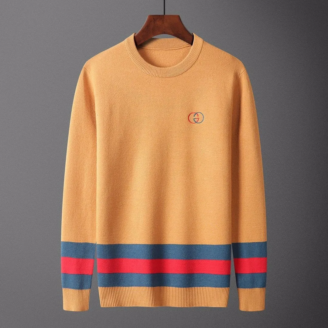 Crewneck Letter Jacquard Knit Sweater — Photo 2