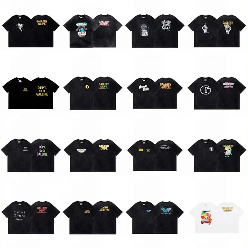Gallery Dept Washed Skull Print T-Shirt