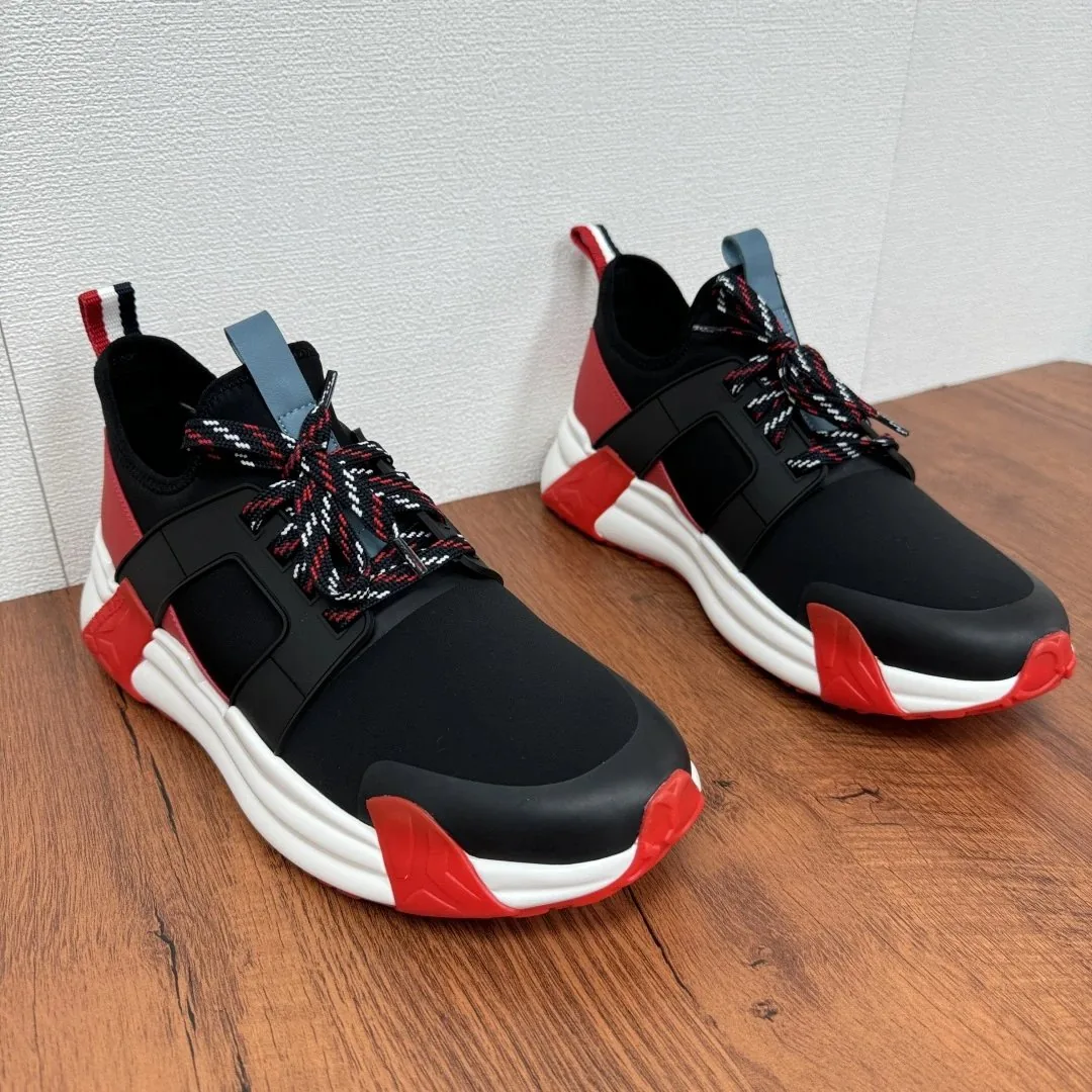 Moncler Black Lightweight Mesh Runners — QC