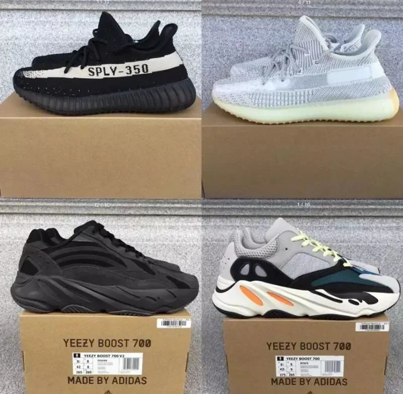 Adidas Yeezy 350 Grey Running Shoes — QC