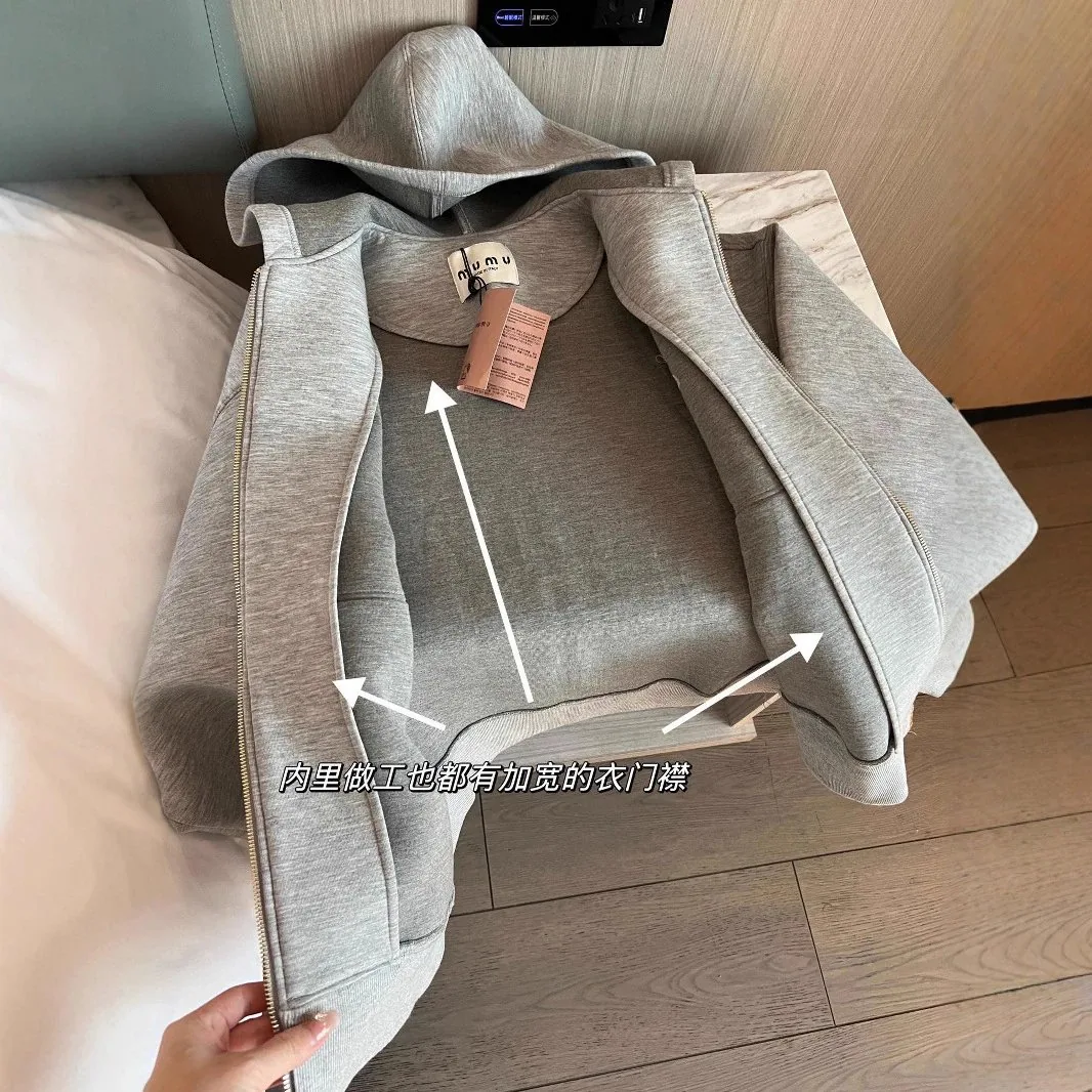 Double-Zip Long-Sleeve Sweatshirt — QC