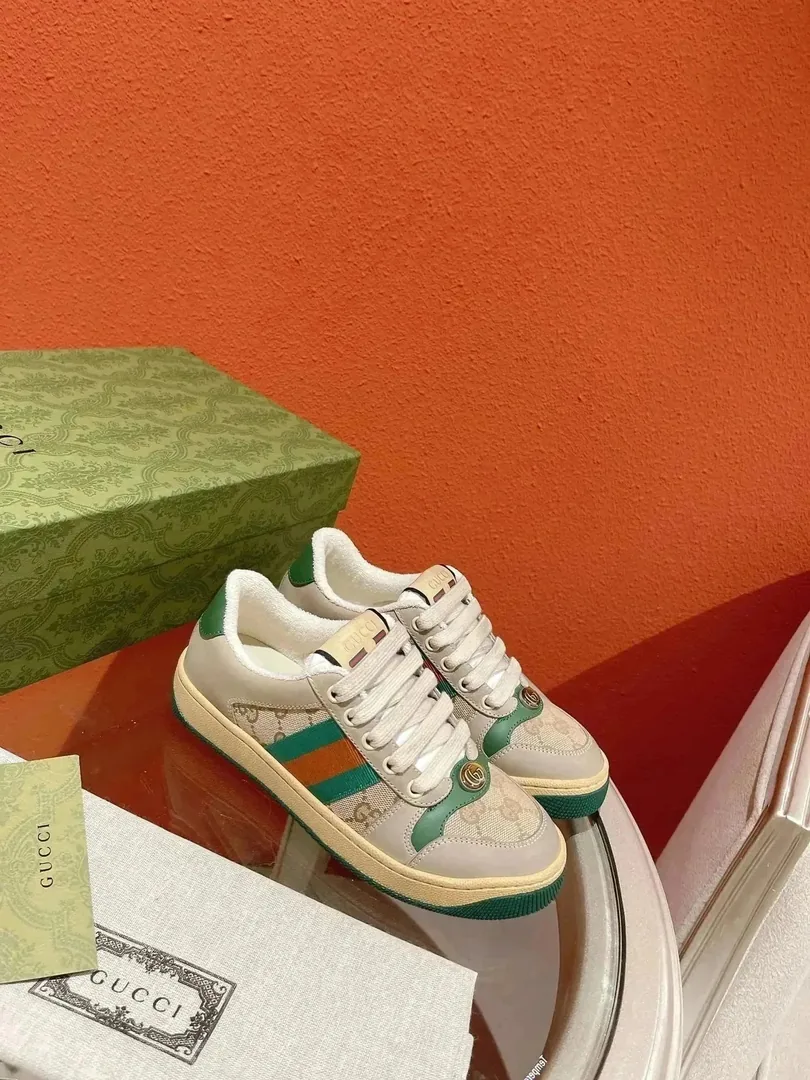 Gucci Screener Brown Skate Shoes — QC
