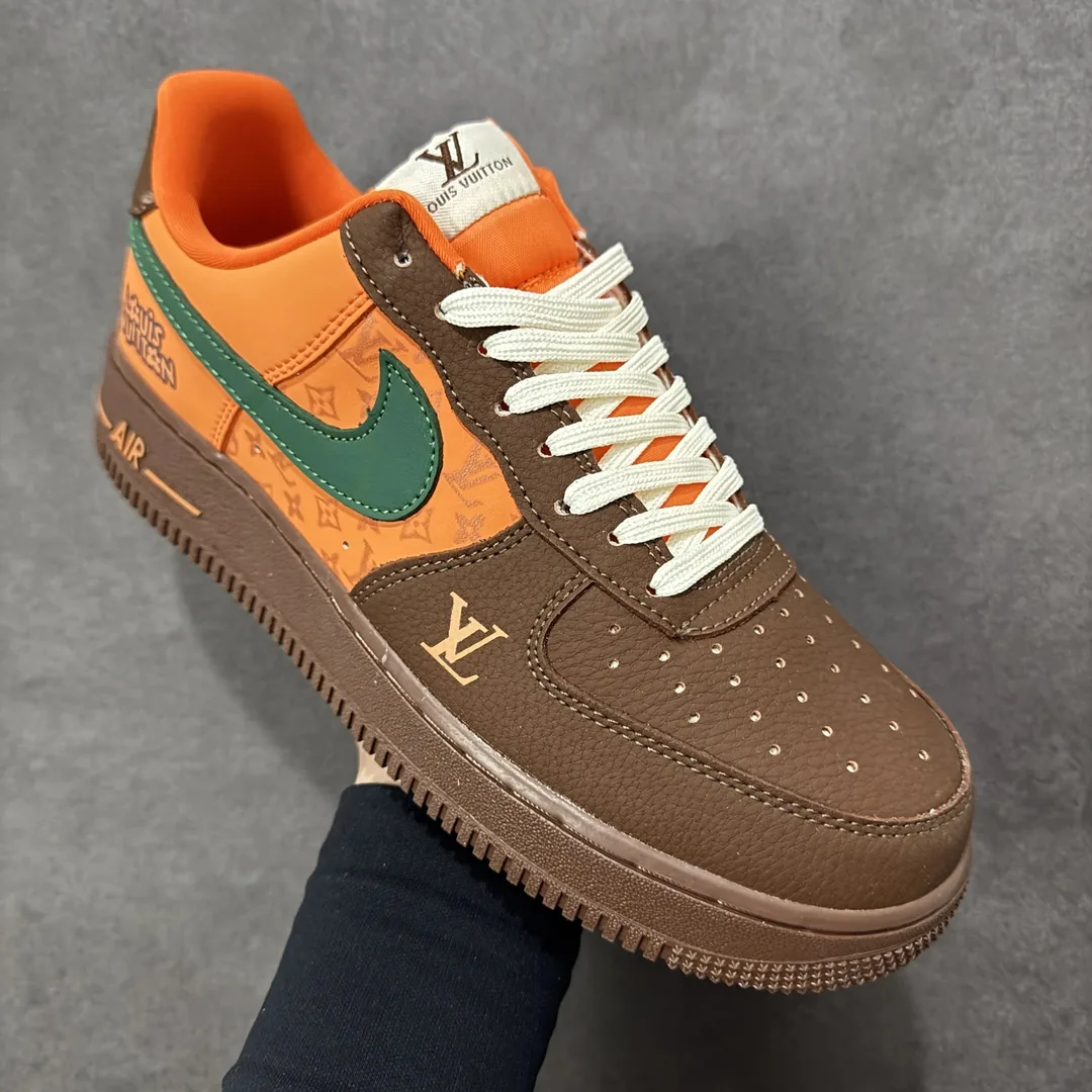 Nike Air Force 1 Green Brown — photo 3