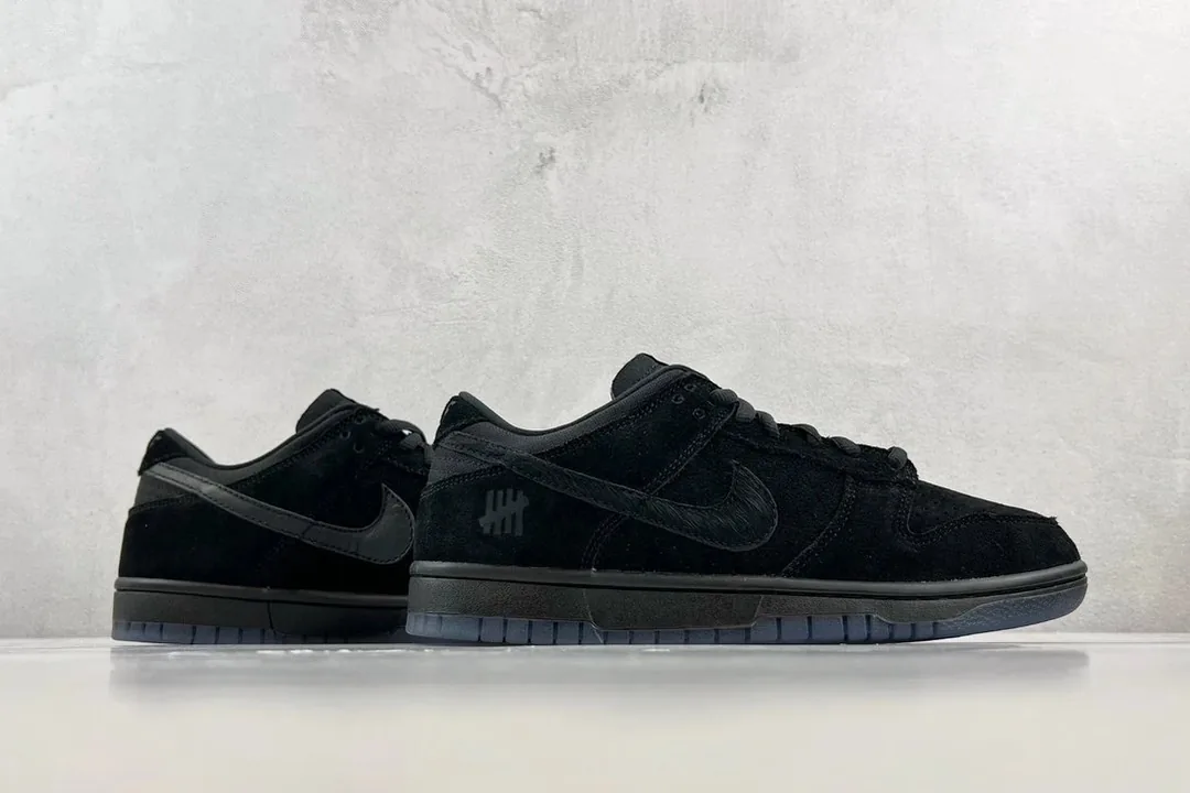 Nike Dunk Low Undefeated Triple Black Sneakers — photo 6