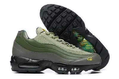 Nike Air Max 95 Olive Lace-Up Running Shoes — QC