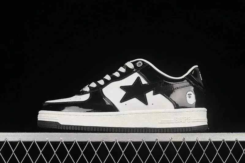 Bape Sta Camo Patent Star Skate Shoes — photo 3