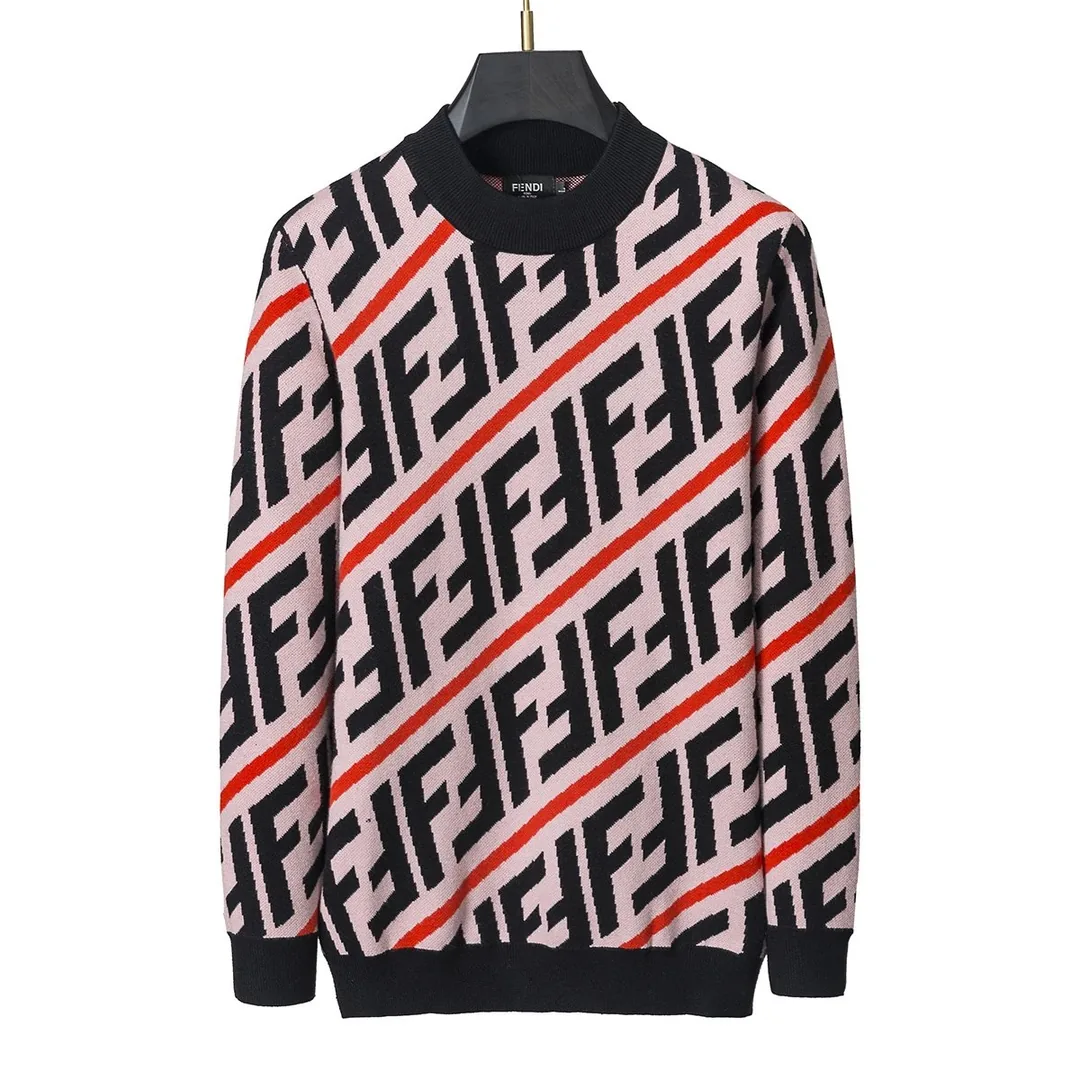 Crewneck Letter Embroidered Knit Sweater — Photo 15