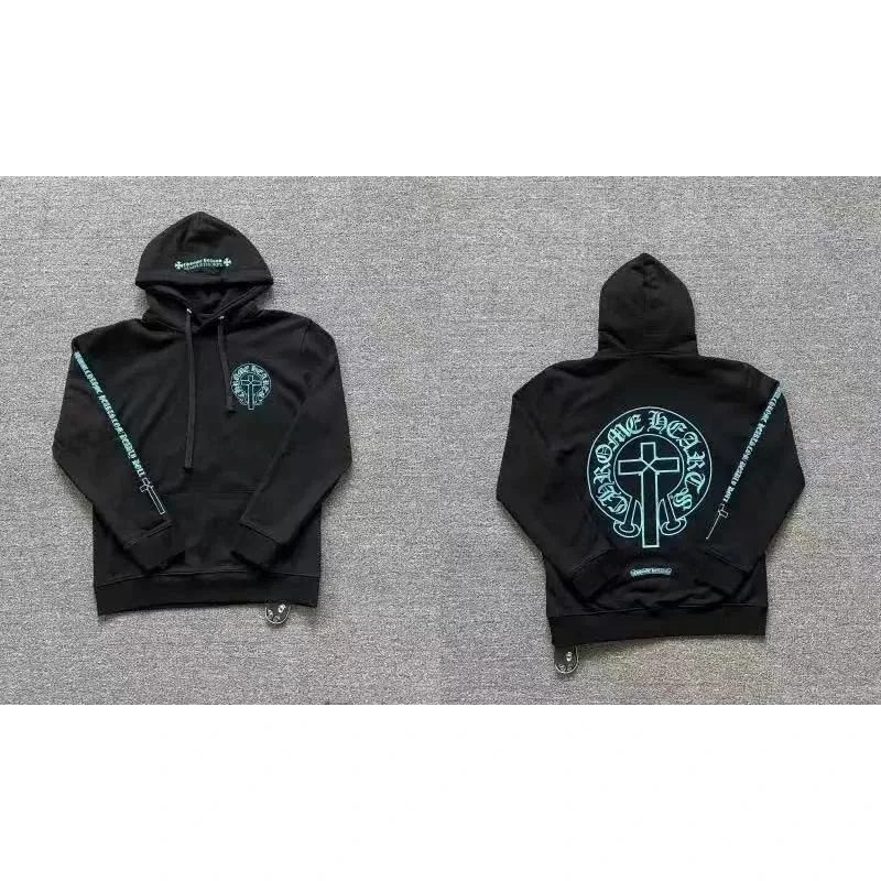 Graffiti Flame Cross Hoodie — Photo 5